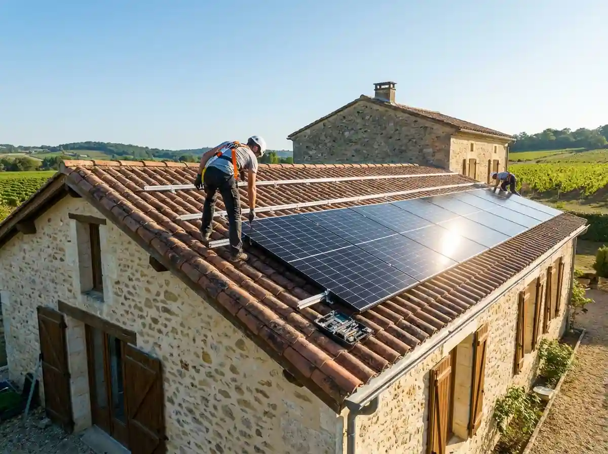 Installation de Panneaux Solaires Blasimon